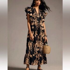 Maeve Anthropologie Cassandra Maxi Dress XL